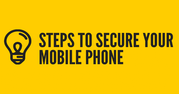 secure your mobile phone