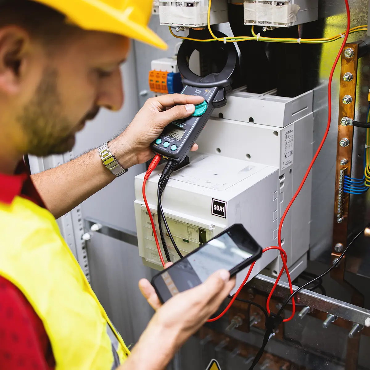 An InfinIT specialist assessing security protections for industrial control systems at a Northeast Ohio electronics company.
