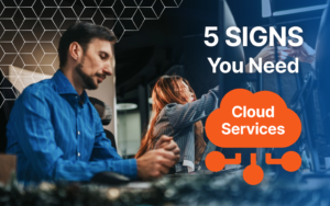 A small business team in Cleveland working across multiple devices with the kind of flexibility cloud services are designed to support.